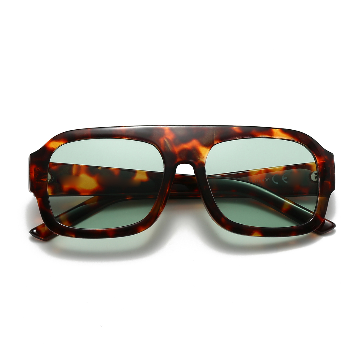 Occhiale da Sole Unisex Karalis Posada Tortoise - Light Green